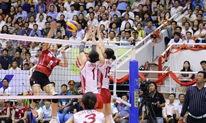 DPRK team claims victory at volleyball tournament